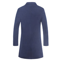 Casual Fashion Solid Color Mid-length Single-breasted Jacket