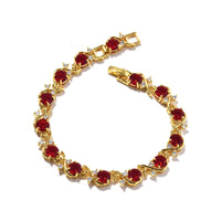 Women's Round-shaped Zircon-inlaid Bracelet