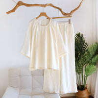 Spring Loungewear-style Pants That Can Be Worn Outside, Part Of A Matching Set
