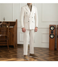 Double Breasted Suit Light Luxury Autumn And Winter