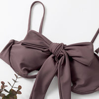 Multi-color Underwire Bikini Top A Multi-wear Small Breasted Female Swimsuit