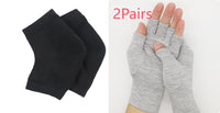 Light Gray Bamboo Charcoal Fiber Pressure Care Gloves