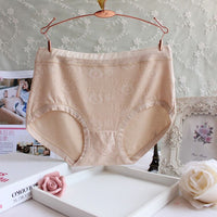 Large Size Ladies' Underwear Mid-high Waist Breathable Middle-aged Mom Briefs