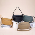 Womens Casual Commuter Fashion First-Layer Cowhide Shoulder Crossbody Bag