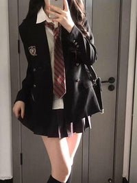 Black Suit Jacket For Petite Individuals Designed For School And Uniform Use