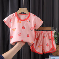 Children's Short-sleeved Suit Korean Clothing