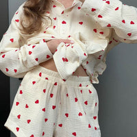 Top Shorts Two-piece Pajamas Women