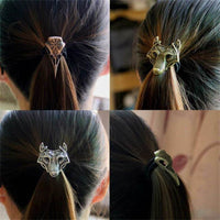 Bird Head Wolf Hair Ring Female Tie Hair Band