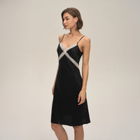 Sexy Lace Bodycon Backless Nightgown For Loungewear
