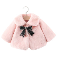 Infant Furry Sweater Autumn And Winter Girls Cloak