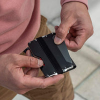 New Men's Rfdi Anti-theft Brush Outdoor Aluminum Alloy Wallet