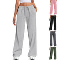 Womens Wide-leg Sweatpants Loose-fitting Low-rise Athletic Pants