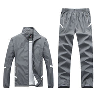 New Spring And Autumn Long-sleeved Casual Sports Suit Men's Middle-aged And Elderly Running Sportswear Dad Outfit