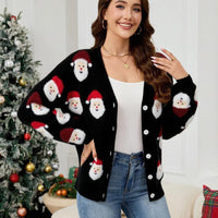 European And American Leisure Santa Claus Brocade Sweater