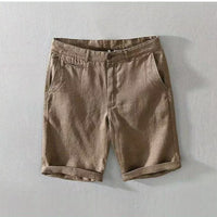 Men's Casual Solid Color Fifth Pants Breathable Shorts