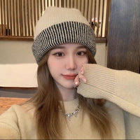 Color Knitted Hat Children Keep Warm In Autumn And Winter