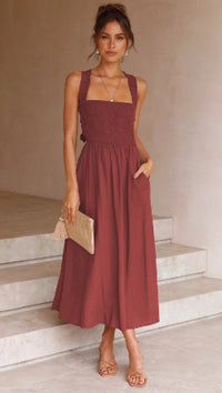 Women's Fashion Solid Color Wide Leg Jumpsuit