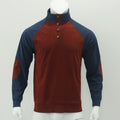 Loose Corduroy Color Matching Sports Sweater
