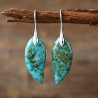 High-quality, Light-luxury Teardrop Natural Phoenix Stone Drop Earringstrendy European And American-style Vintage Jewelry From TEMU Thats Flying Off The Shelves
