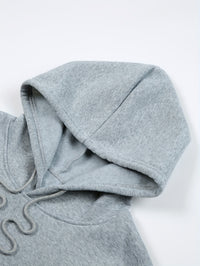 Loose-fitting Cardigan With A Zipper Fleece Hoodie For Fall And Winter