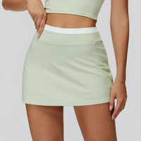 Fake Two-piece Sports Short Anti-exposure Tennis Skirt