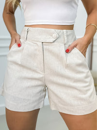 Women's Casual High Waist A- Line Wide Leg Shorts