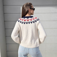 Round Neck Loose All-match Soft Glutinous Knitted Coat