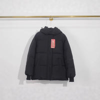Hooded Korean Style Cotton Clothes Women's Short