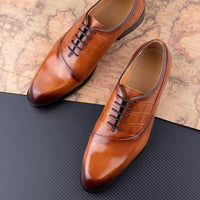 Men's Dress Shoes First Layer Cowhide Handmade