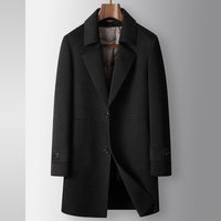 Men's Coat Autumn And Winter Mid-length Detachable White Goose Down Inner Youth High-end Business Handmade