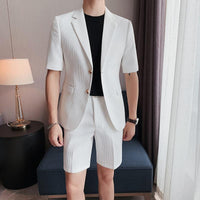 Summer Thin Suit Men's Fashion Leisure Suit