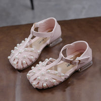 Big Boy And Little Girl In Pearl Fashion Princess High Heels