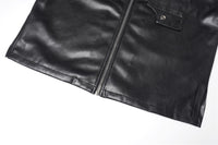 Men's Niche Design Two-way Zipper Stitching Riding Motorcycle Jacket