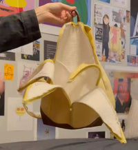 Girls' Backpack For Junior And Senior High School Students Large-capacity Student Bag Banana-shaped