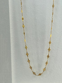 Gold-plated Titanium Steel Vintage Tassel Diamond Piece Waist Chain
