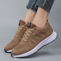 Plus Size Spring And Autumn Sneakers Women's Fly-kit Mesh Women's Shoes