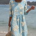 Casual Printed Temperament Long Skirt Girl