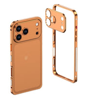 Suitable For 1716promax Seahorse Buckle Frame With Lens Phone Case 15 Metal