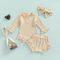 Sunken Stripe Romper Blouse And Pants