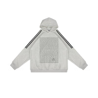 Men's Design Letter Print Bars Long Sleeve