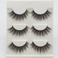 Three Pairs Of 3D Eyelash Natural Thick Multi-layer