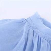 Bowknot Decoration Zhongshan Collar Shirt