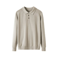 Men's Long-sleeved Sweater Lapel Comfortable All-match