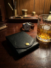Retro Wallet Men's Design Creative Pen Card Holder
