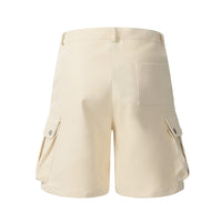 Multi-Pocket Workwear Straight Shorts Men's Loose