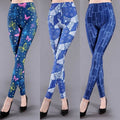 Spring And Summer Milk Silk Printed Leggings For Women