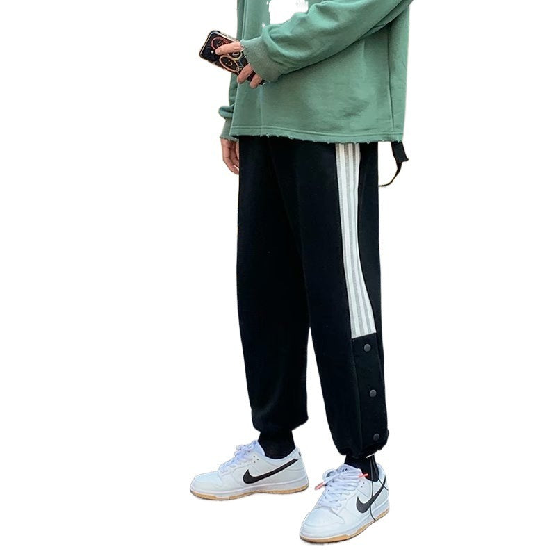 Spring And Autumn Student Track Pants Korean Style