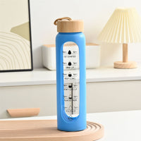 Large Capacity Portable Glass Water Bottle Single Layer High Temperature Resistance