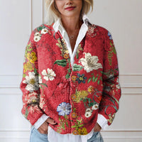 3d Women's Printed Wear Cardigan Knitted Coat
