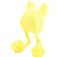 Warm Women's Hand Knitted Kawaii Cat Ears Hat